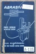 Abrasive-Abrasive No. 1 1/2, horizontal Spindle Surface Grinding Machine, Parts Manual-No. 1 1/2-02